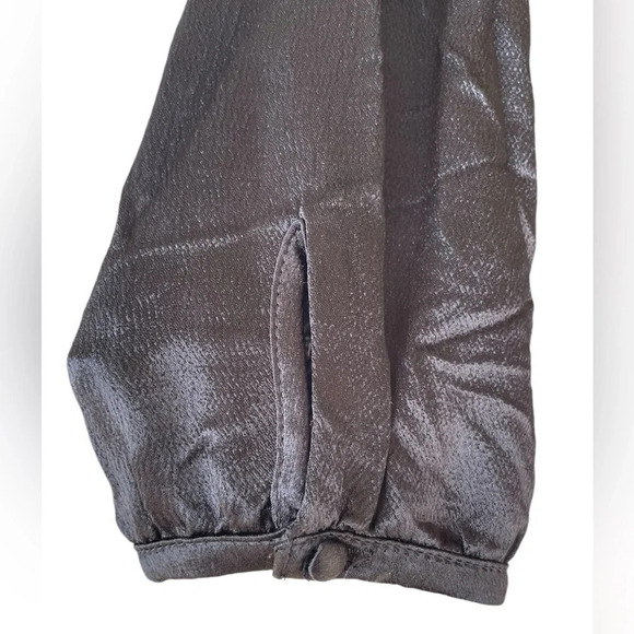 Zara women’s trafaluc collection cropped long sleeve cropped V neck button down - Picture 5 of 6